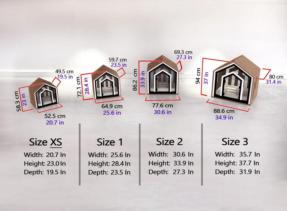 Modern Dog Crate: Indoor Dog House, Wooden Pet Furniture with Custom Cushion Bed, Kennel