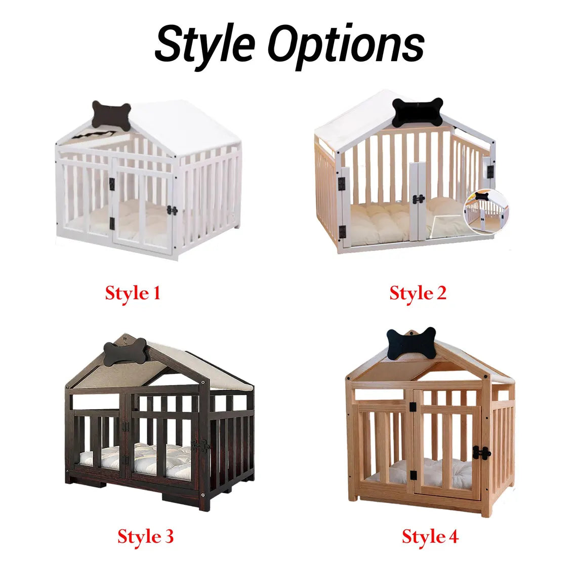 Modern Wood Dog House & Dog Bed, Pet House and Pet Bed, Wooden Dog Kennel, Dog Crate Furniture, Dog Furniture, Gift for Dog Lover