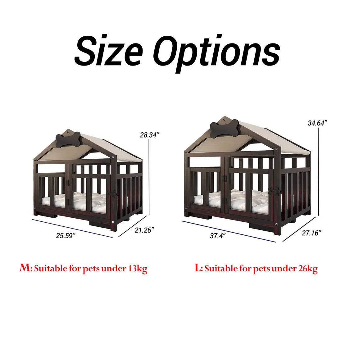 Modern Wood Dog House & Dog Bed, Pet House and Pet Bed, Wooden Dog Kennel, Dog Crate Furniture, Dog Furniture, Gift for Dog Lover